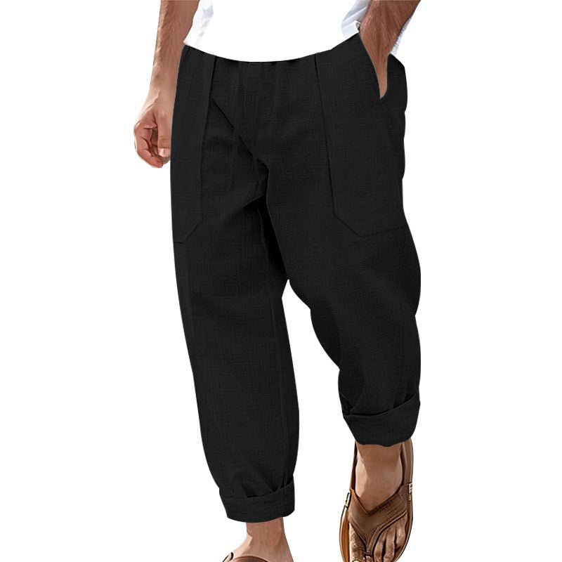 The Wide Leg — Men's Solid Color Relaxed Casual Trousers - Undefyning Lynes