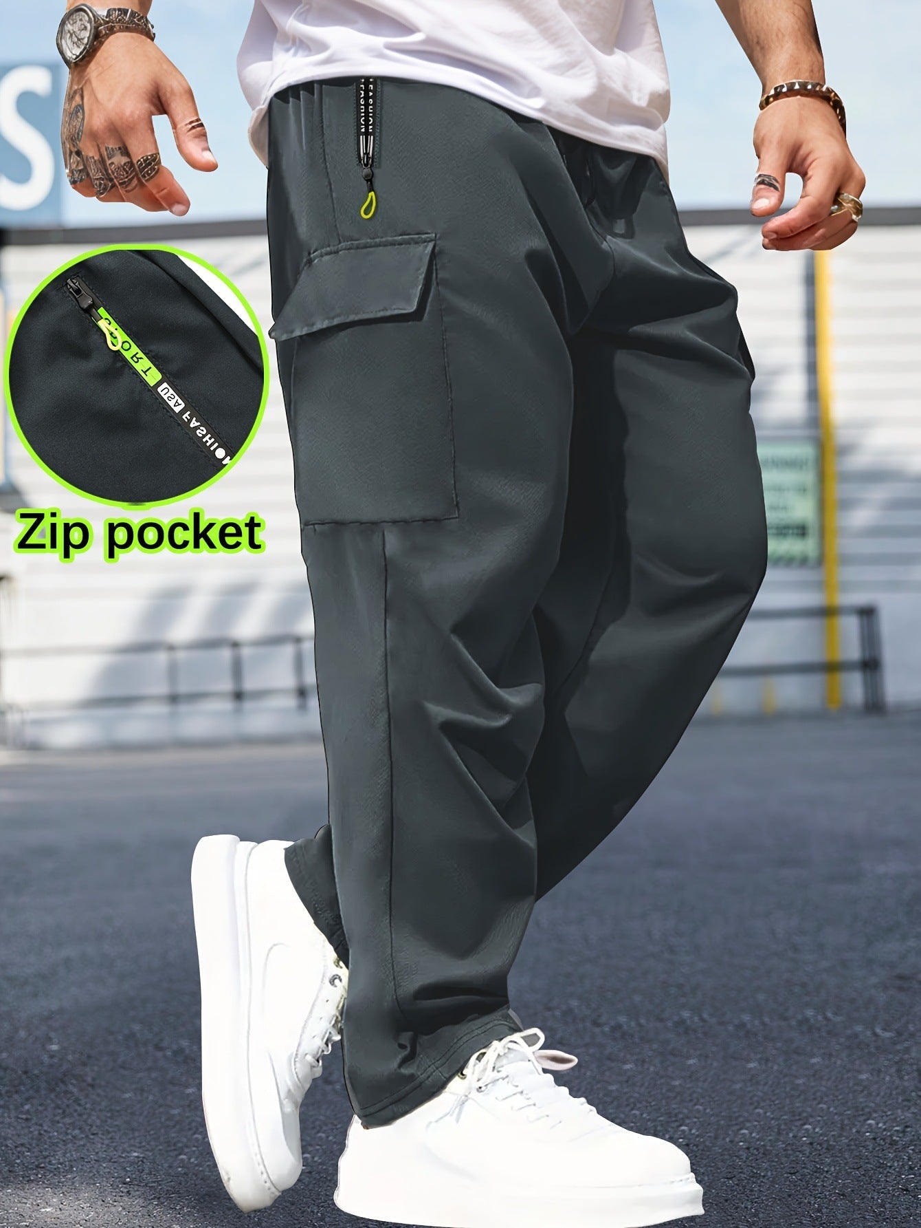 The Workwear Cargo – Men's Breathable Retro Cargo Pants - Undefyning Lynes