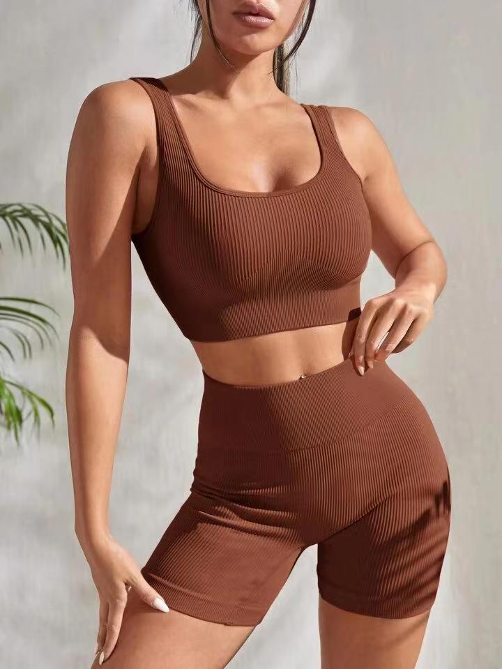 The YogaShort Set – Women's High-Waist Sports Shorts Yoga Suit - Undefyning Lynes