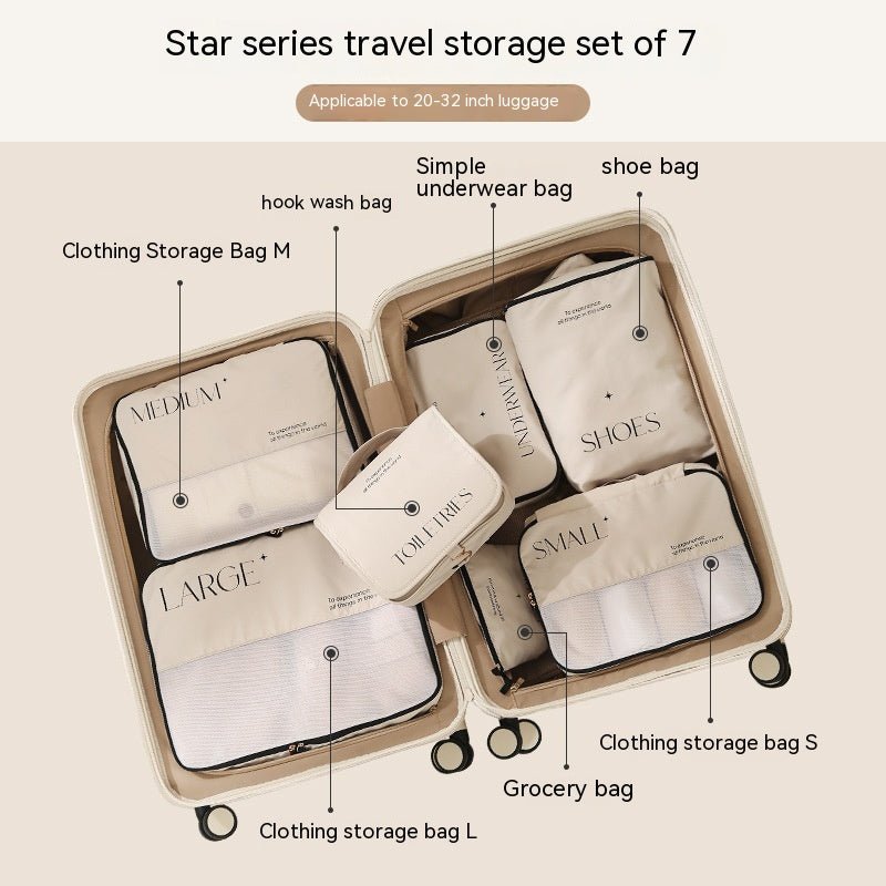 Travel Packing Organizer Set — 5, 6, 7 & 8-Piece Storage Bag Bundle - Undefyning Lynes