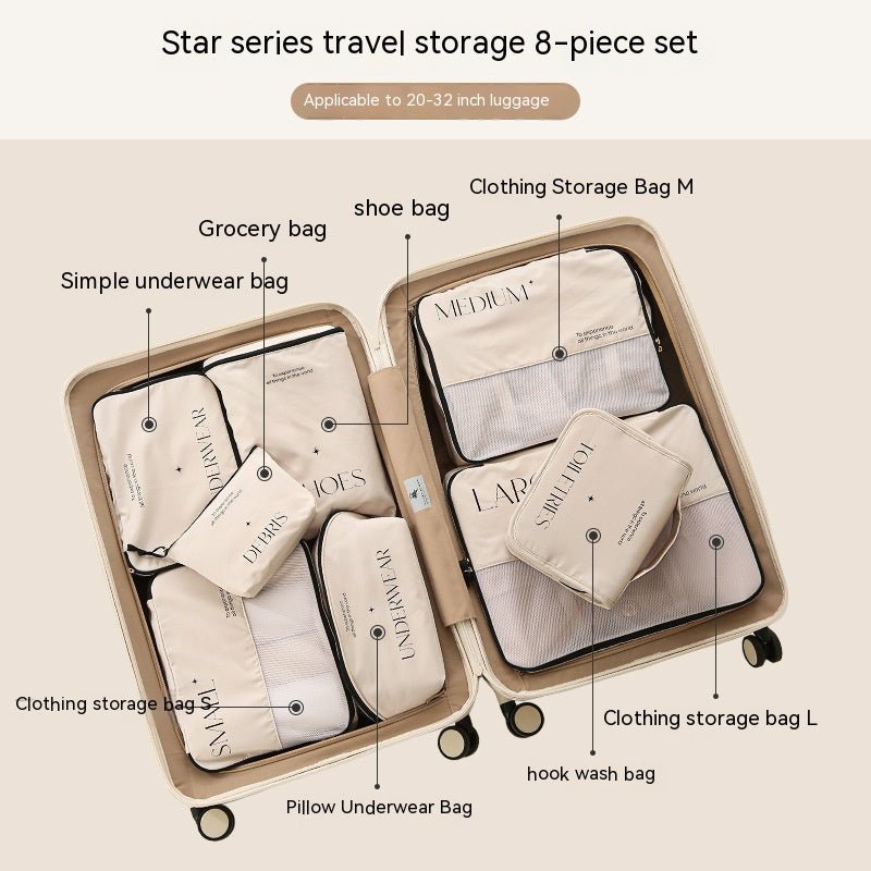 Travel Packing Organizer Set — 5, 6, 7 & 8-Piece Storage Bag Bundle - Undefyning Lynes