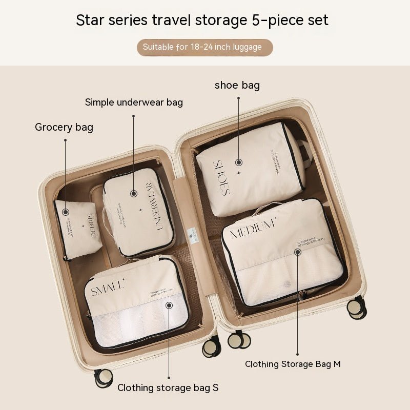 Travel Packing Organizer Set — 5, 6, 7 & 8-Piece Storage Bag Bundle - Undefyning Lynes