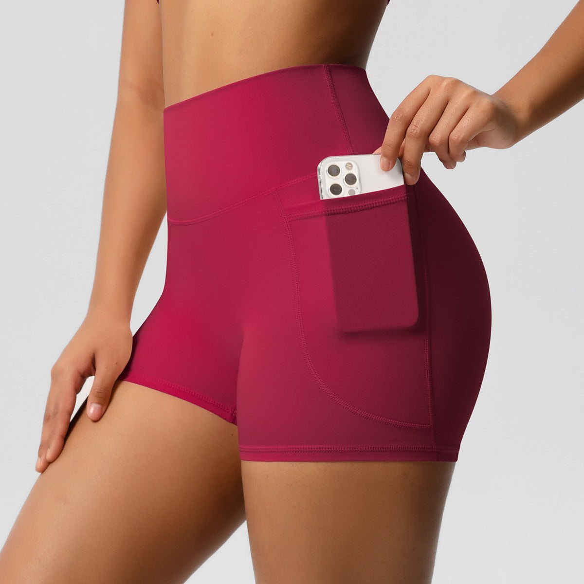 Ultra-Soft Performance Pocket Yoga Shorts – Women's Moisture-Wicking Athleisure Shorts - Undefyning Lynes