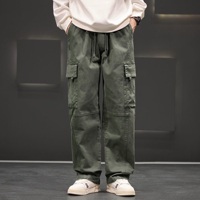 Undefyned Cargo — Men's Oversized Straight-Leg Cotton Pants - Undefyning Lynes