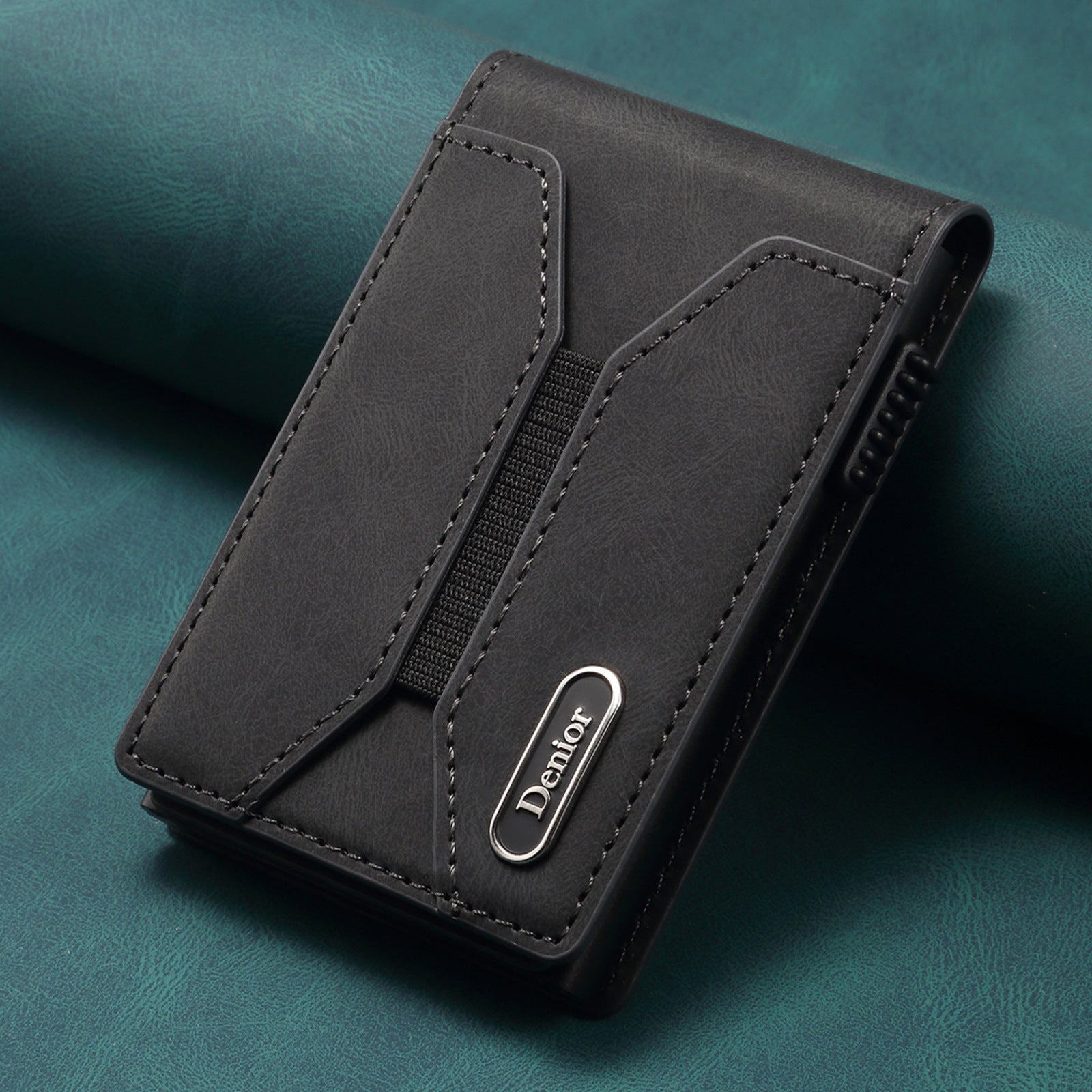 Undefyning Lynes Auto Pop-Up Card Case — Handcrafted Leather Wallet with Magnetic Stand - Undefyning Lynes