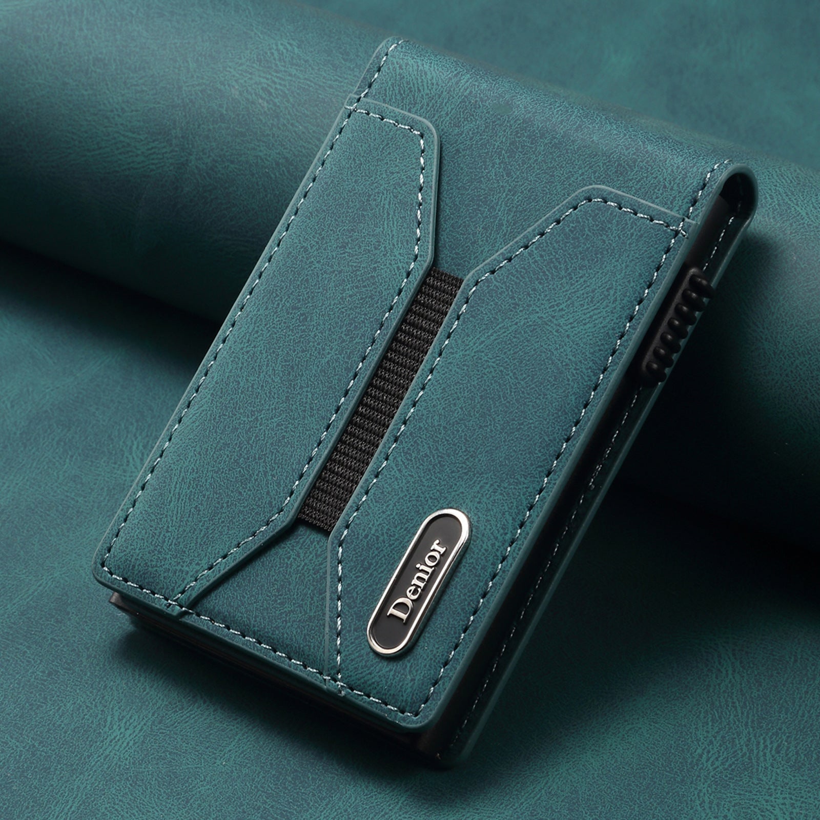 Undefyning Lynes Auto Pop-Up Card Case — Handcrafted Leather Wallet with Magnetic Stand - Undefyning Lynes