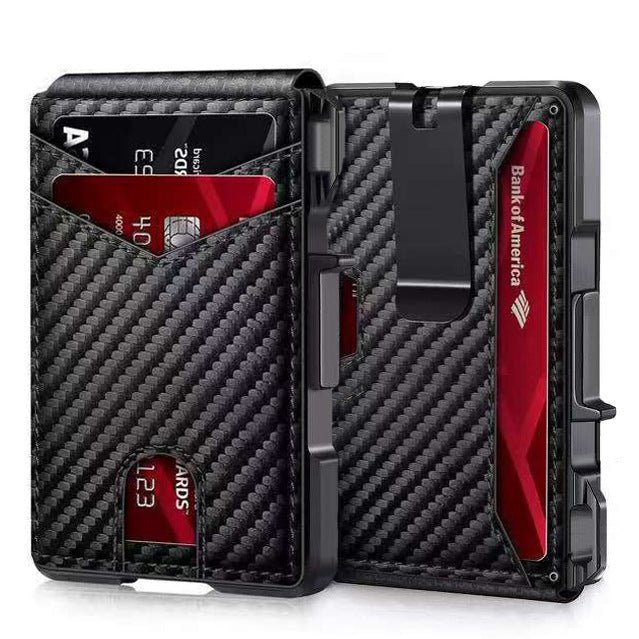 Undefyning Lynes Carbon Fiber Folding Wallet — Ultra-Slim RFID-Ready Card Holder - Undefyning Lynes