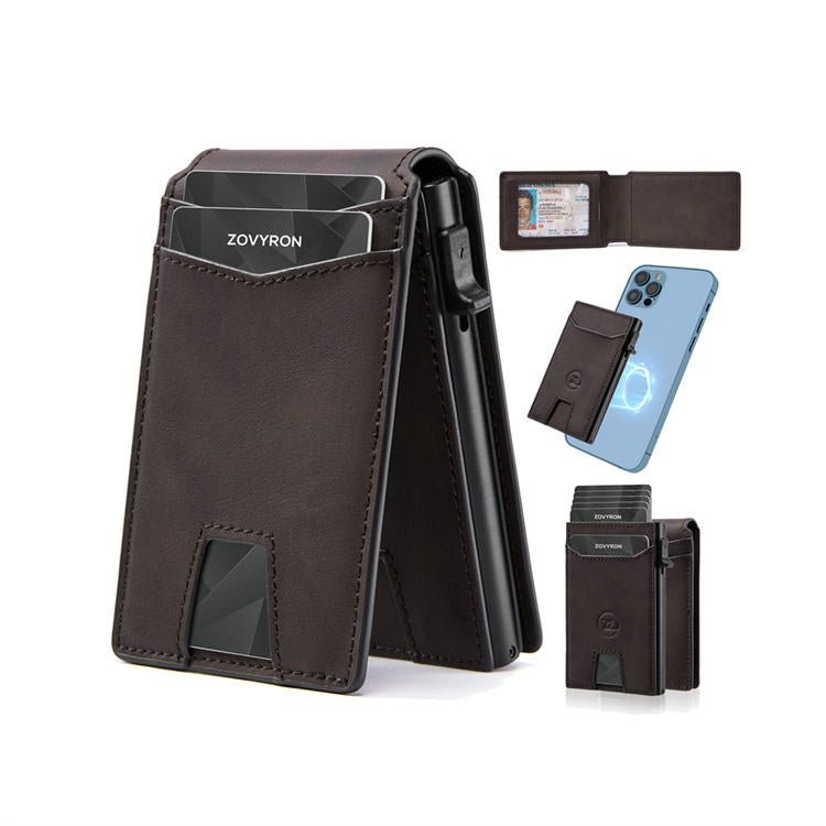 Undefyning Lynes Detachable Card Holder Wallet — Premium Microfiber Slim Bifold - Undefyning Lynes