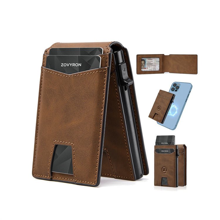 Undefyning Lynes Detachable Card Holder Wallet — Premium Microfiber Slim Bifold - Undefyning Lynes