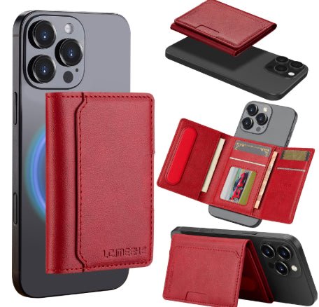 Undefyning Lynes MagSafe-Compatible Wallet Card Holder — Magnetic PU Leather Stick-On - Undefyning Lynes