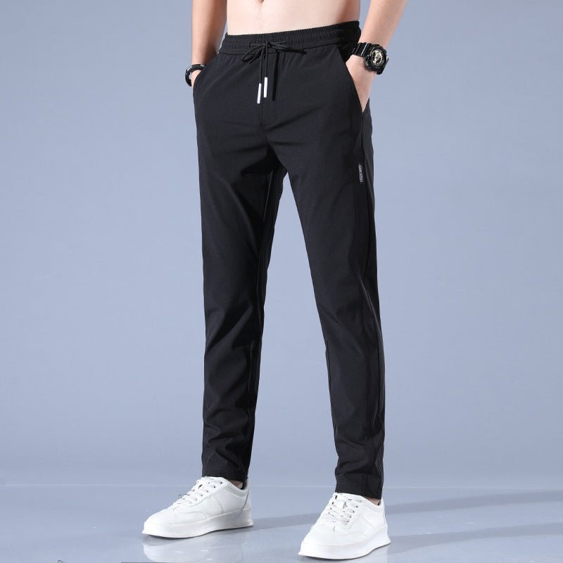 Undefyning Lynes Men's Ice Silk Breathable Business-Casual Summer Trousers - Undefyning Lynes