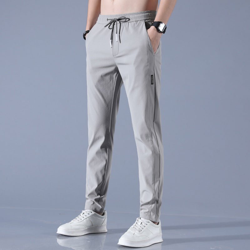 Undefyning Lynes Men's Ice Silk Breathable Business-Casual Summer Trousers - Undefyning Lynes