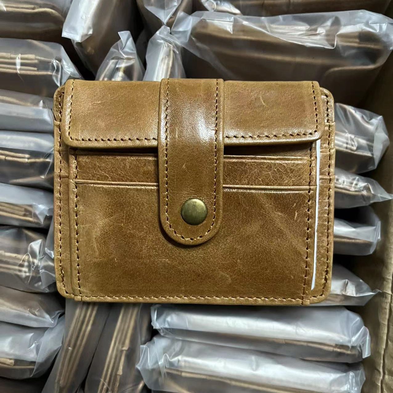 Undefyning Lynes Men's Minimalist Leather Coin & Card Holder — Full-Grain Cowhide Transit Wallet - Undefyning Lynes