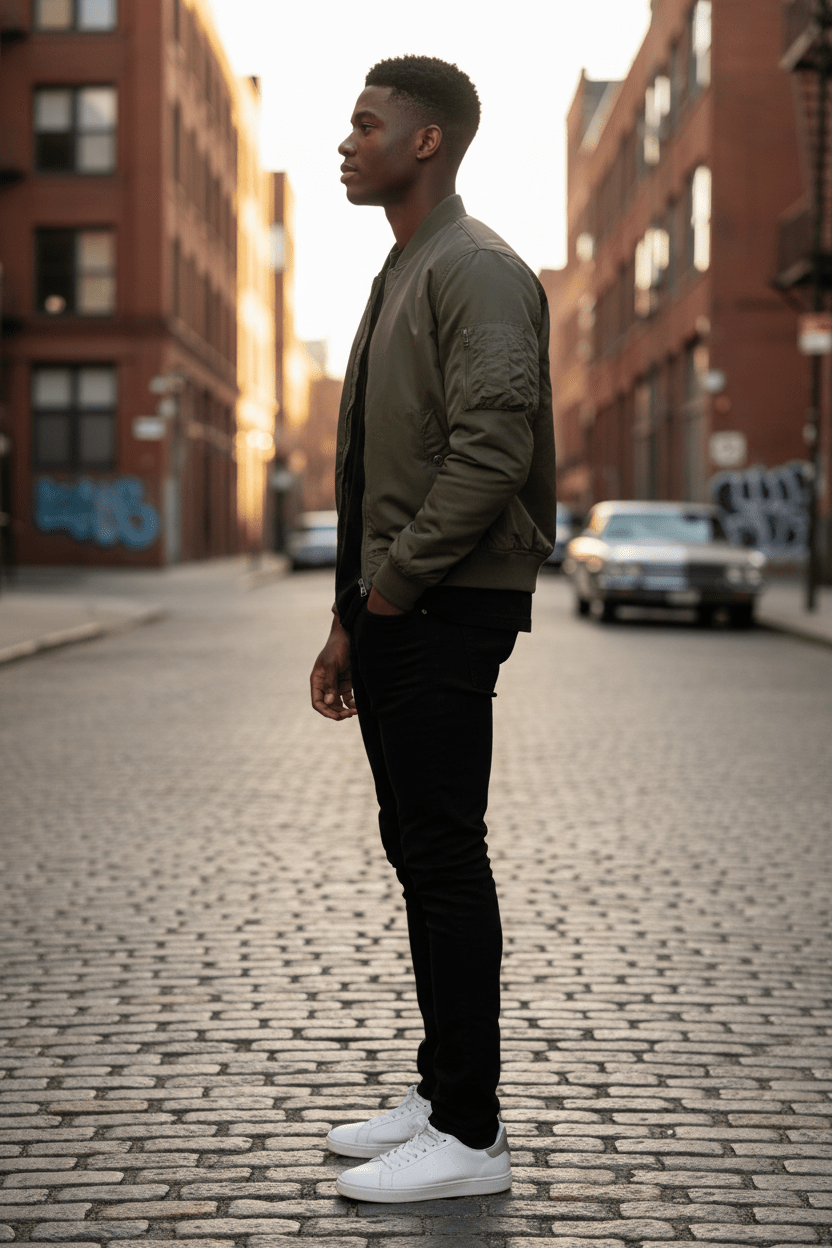 Undefyning Lynes Men's Nylon Baseball Jacket - Undefyning Lynes