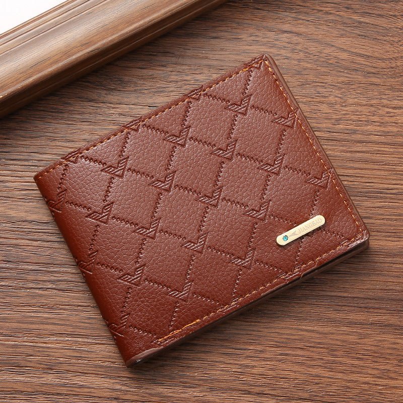 Undefyning Lynes Men's Slim Card Holder Wallet — Anti-Theft PU Leather Bifold - Undefyning Lynes