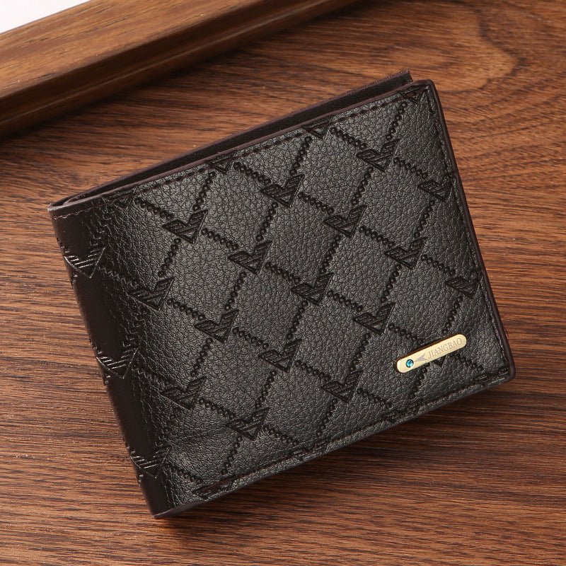 Undefyning Lynes Men's Slim Card Holder Wallet — Anti-Theft PU Leather Bifold - Undefyning Lynes