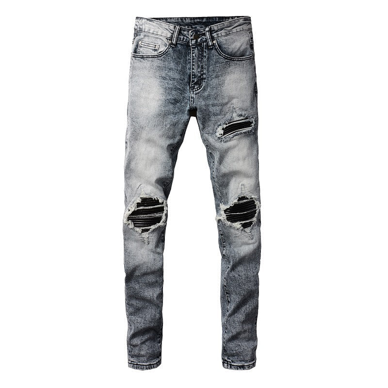 Undefyning Lynes Men's Slim-Fit Retro Denim Jeans - Undefyning Lynes