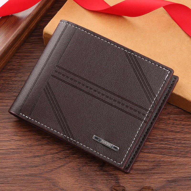 Undefyning Lynes Men's Slim Short Wallet — Cut-Resistant PU Leather Bifold - Undefyning Lynes
