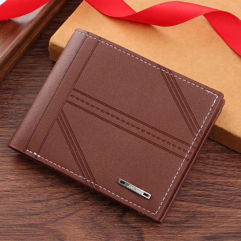 Undefyning Lynes Men's Slim Short Wallet — Cut-Resistant PU Leather Bifold - Undefyning Lynes