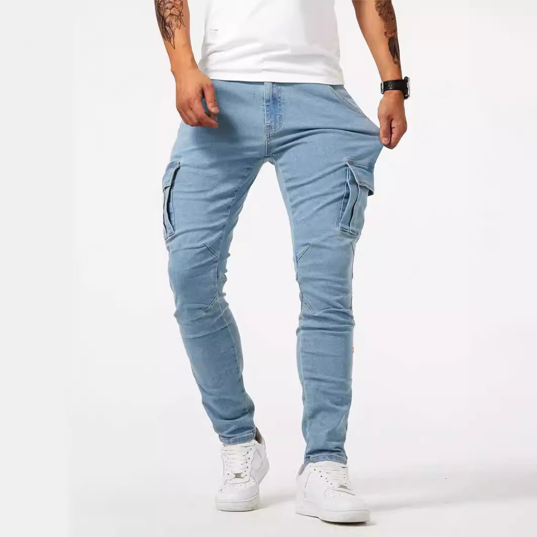 Undefyning Lynes Men's Stretch Cargo Denim: Ultimate Comfort & Modern Fit - Undefyning Lynes