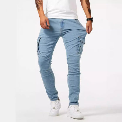 Undefyning Lynes Men's Stretch Cargo Denim: Ultimate Comfort & Modern Fit - Undefyning Lynes