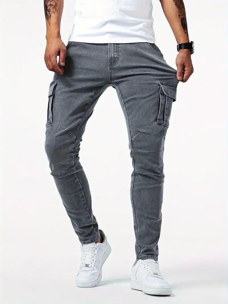 Undefyning Lynes Men's Stretch Cargo Denim: Ultimate Comfort & Modern Fit - Undefyning Lynes