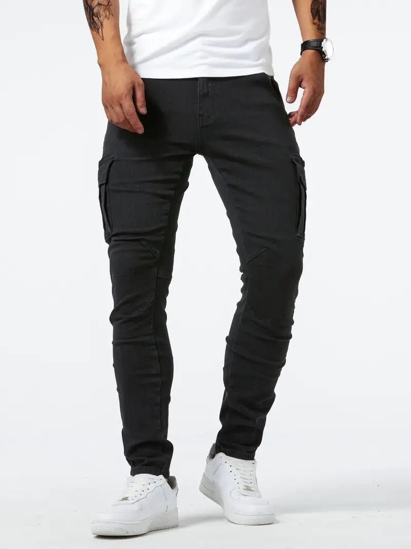 Undefyning Lynes Men's Stretch Cargo Denim: Ultimate Comfort & Modern Fit - Undefyning Lynes