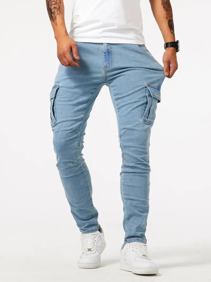 Undefyning Lynes Men's Stretch Cargo Denim: Ultimate Comfort & Modern Fit - Undefyning Lynes