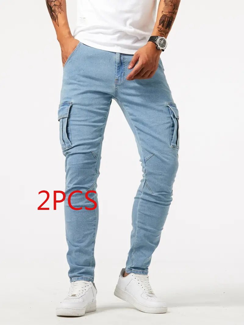 Undefyning Lynes Men's Stretch Cargo Denim: Ultimate Comfort & Modern Fit - Undefyning Lynes