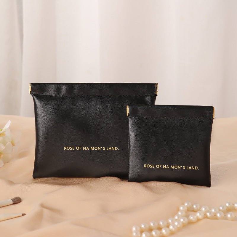 Undefyning Lynes Mini Cosmetic Pouch — Portable PU Leather Lipstick & Travel Organizer - Undefyning Lynes