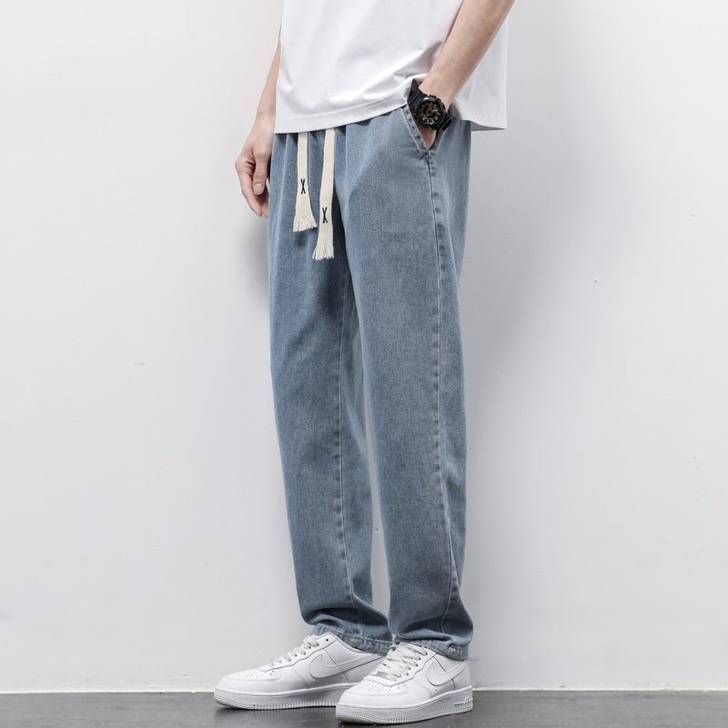 Undefyning Lynes Relaxed Drawstring Denim: Effortless Street Style & Comfort - Undefyning Lynes