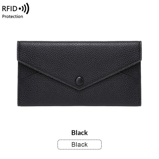 Undefyning Lynes Women's RFID-Blocking Wallet — Waterproof PU Leather Anti-Theft Bifold - Undefyning Lynes