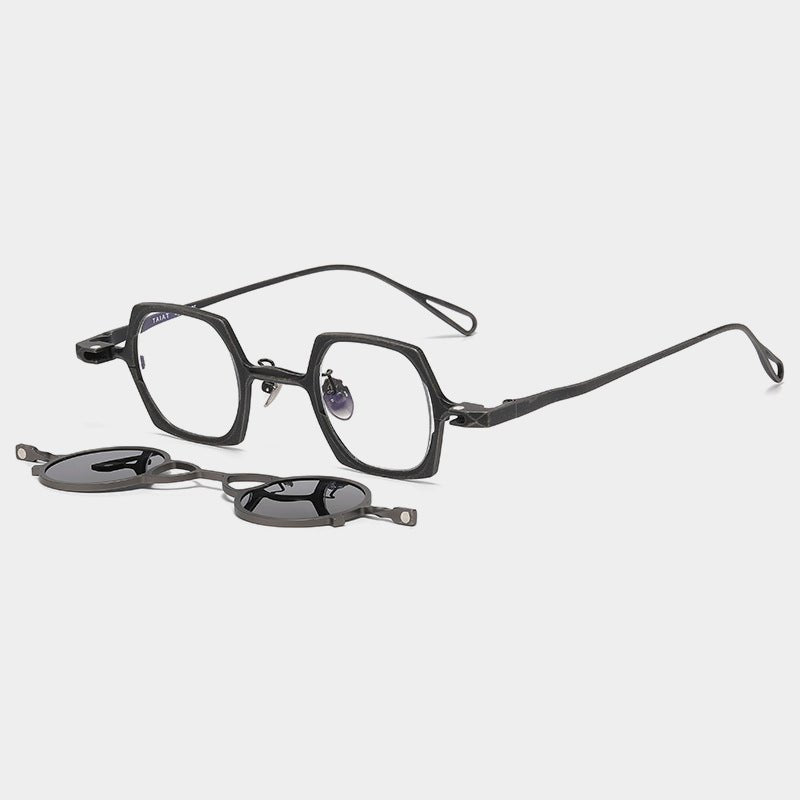 Unisex Magnetic Pure Titanium Polarized Sunglasses — Auspicious Cloud Design - Undefyning Lynes