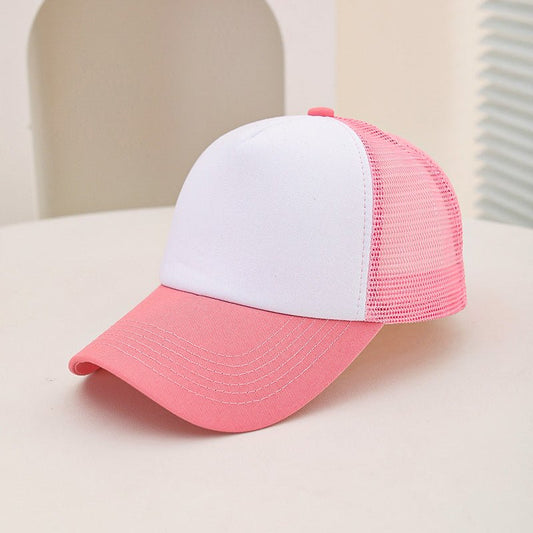 Unisex Two-Tone Mesh Trucker Hat — Adjustable Breathable Sun Cap - Undefyning Lynes