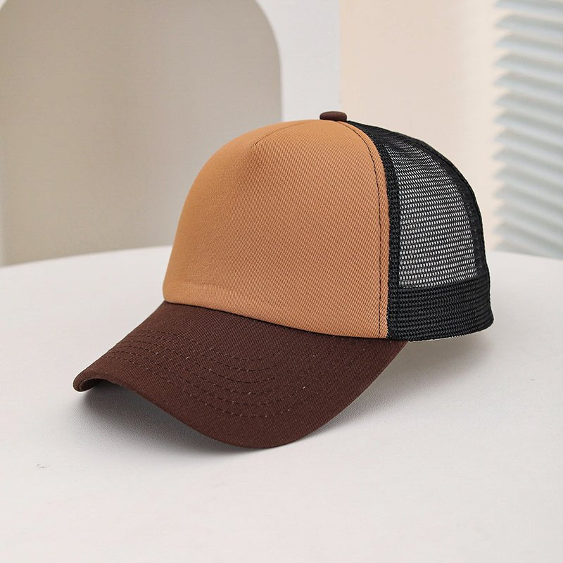 Unisex Two-Tone Mesh Trucker Hat — Adjustable Breathable Sun Cap - Undefyning Lynes