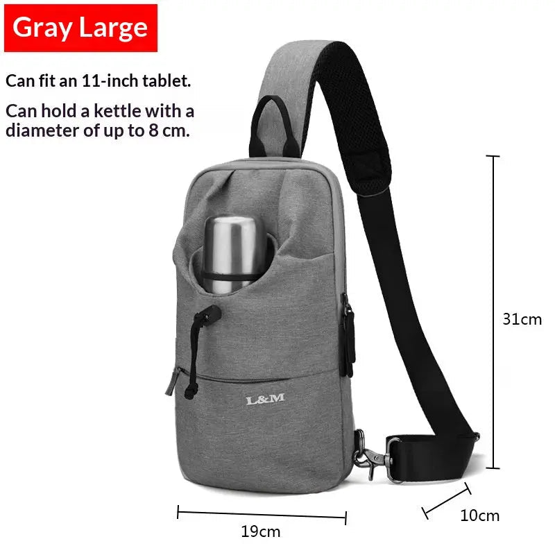 Urban Glide Waterproof Crossbody Bag – Sleek Gear for Every Commute - Undefyning Lynes