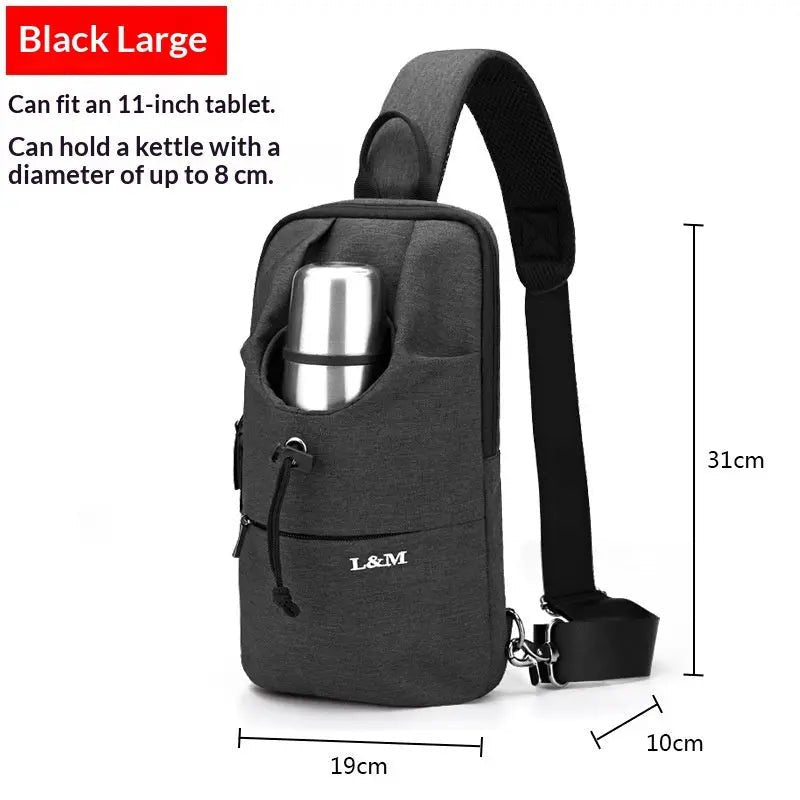 Urban Glide Waterproof Crossbody Bag – Sleek Gear for Every Commute - Undefyning Lynes