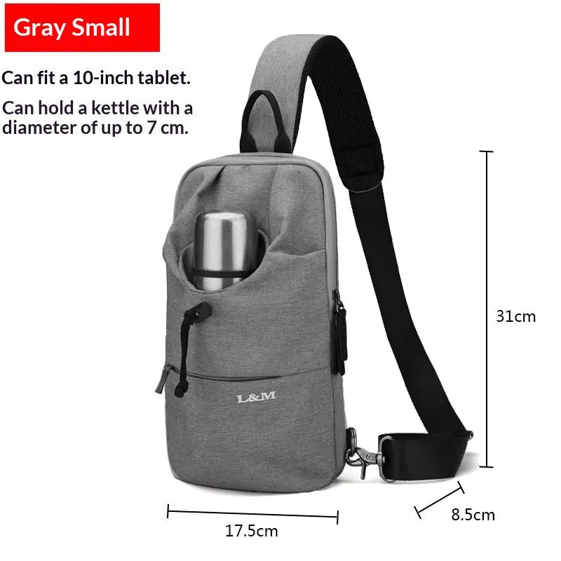 Urban Glide Waterproof Crossbody Bag – Sleek Gear for Every Commute - Undefyning Lynes
