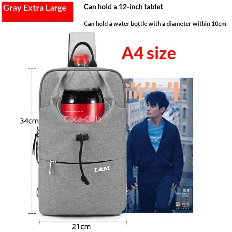 Urban Glide Waterproof Crossbody Bag – Sleek Gear for Every Commute - Undefyning Lynes