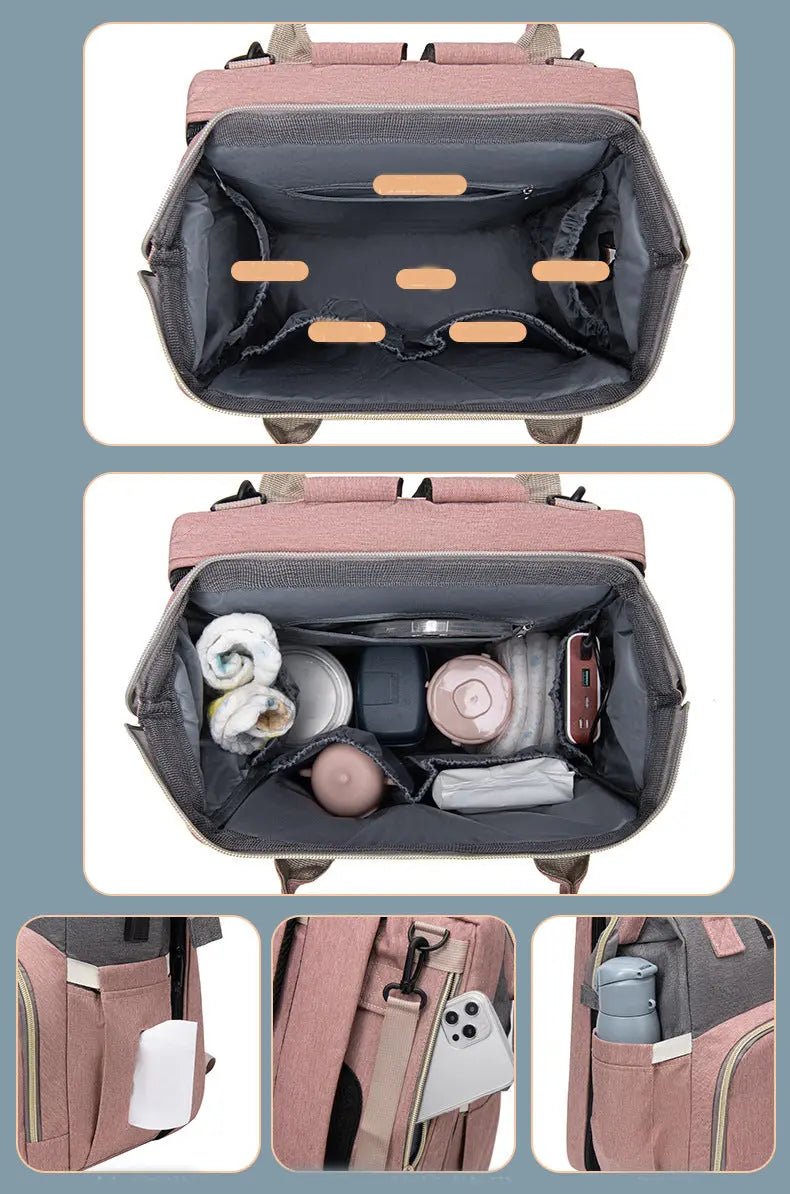 Venture Diaper Backpack — Insulated Hands-Free Baby Bag for On-the-Go Parents - Undefyning Lynes