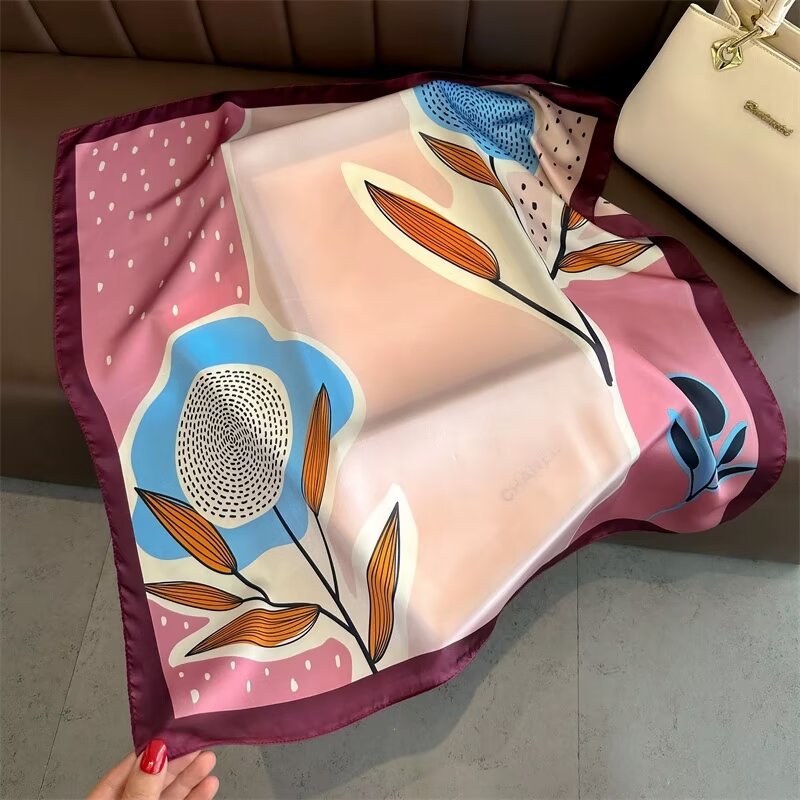 Vibrant Dopamine Silk-Feel Scarf – Elevate Your Everyday Style - Undefyning Lynes