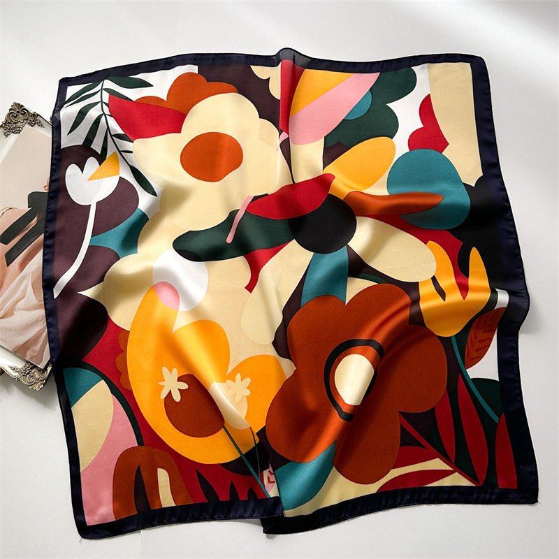 Vibrant Dopamine Silk-Feel Scarf – Elevate Your Everyday Style - Undefyning Lynes