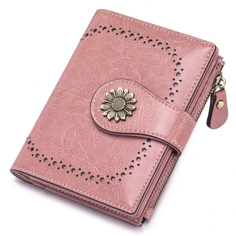 Women's Genuine Leather RFID Wallet – 64-Thread Stitching, 4 Colors - Undefyning Lynes