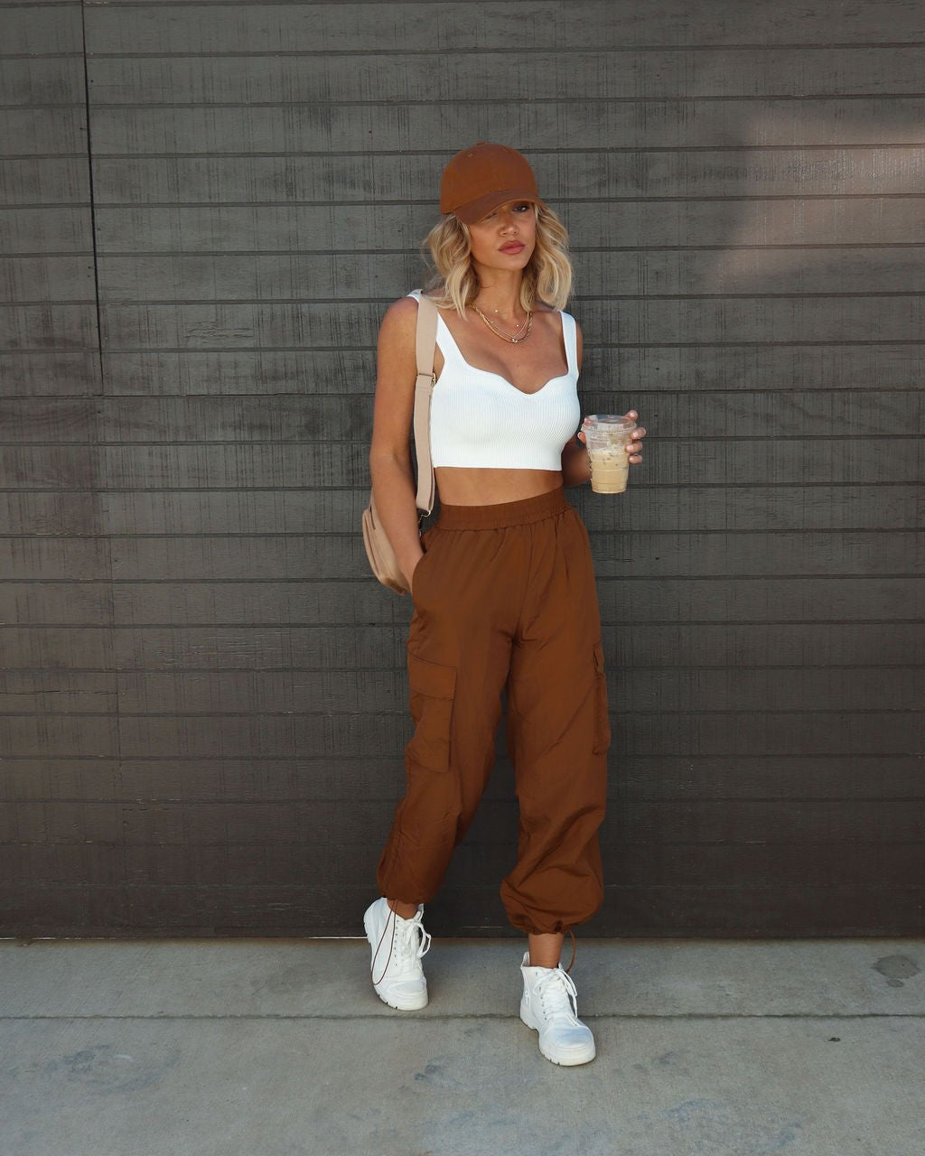 Women's Loose Cargo Pants — Elastic Waist, Multi-Pocket Relaxed Fit - Undefyning Lynes