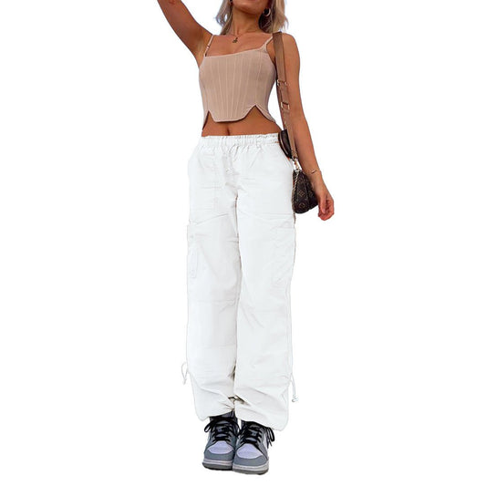 Women's Straight-Leg Cargo Pants — Multi-Pocket Loose Fit - Undefyning Lynes