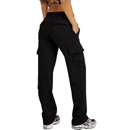 Women's Wide-Leg Cargo Pants — High-Waist Multi-Pocket - Undefyning Lynes