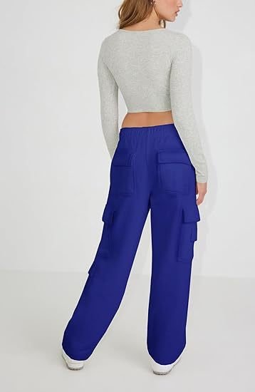 Women's Wide-Leg Cargo Pants — High-Waist Multi-Pocket - Undefyning Lynes