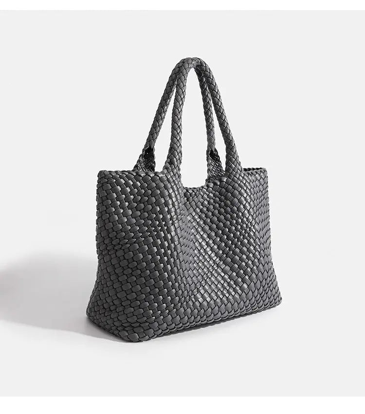 Woven Chic Shoulder Bag: The Ultimate Spacious Essential for Effortless Style - Undefyning Lynes
