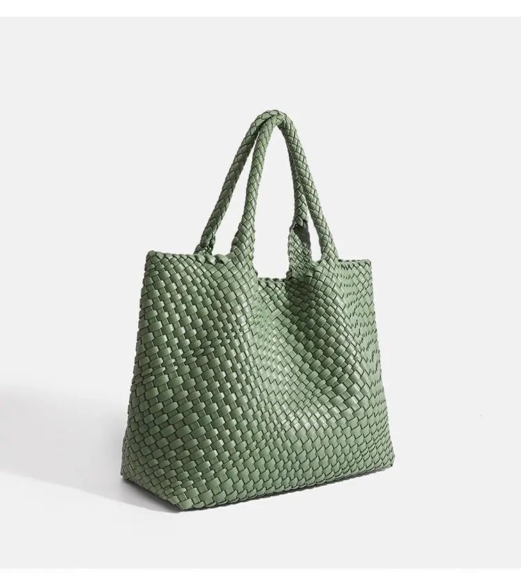 Woven Chic Shoulder Bag: The Ultimate Spacious Essential for Effortless Style - Undefyning Lynes