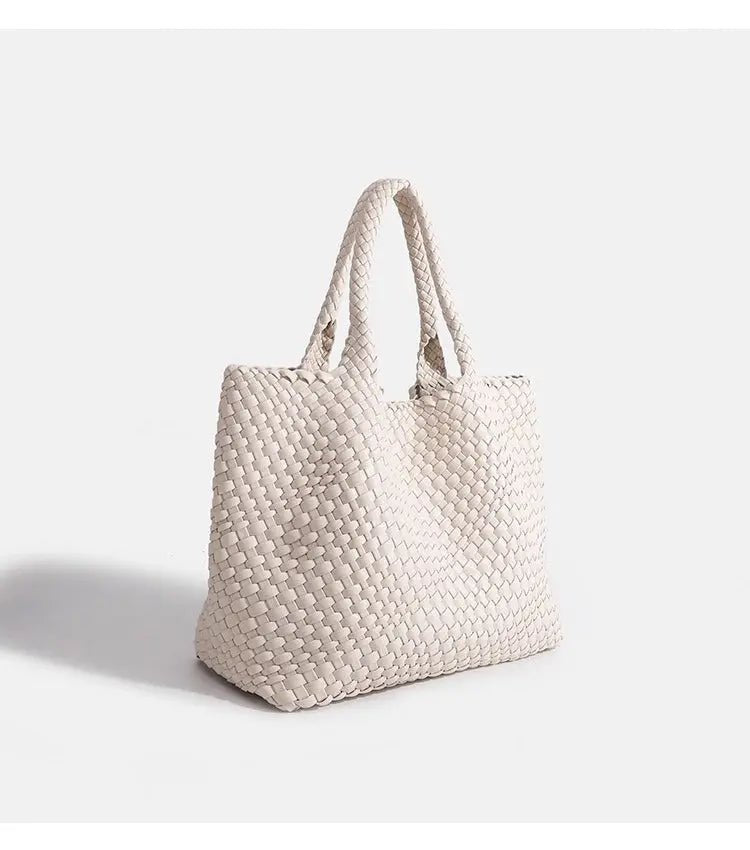 Woven Chic Shoulder Bag: The Ultimate Spacious Essential for Effortless Style - Undefyning Lynes